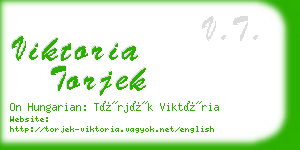 viktoria torjek business card